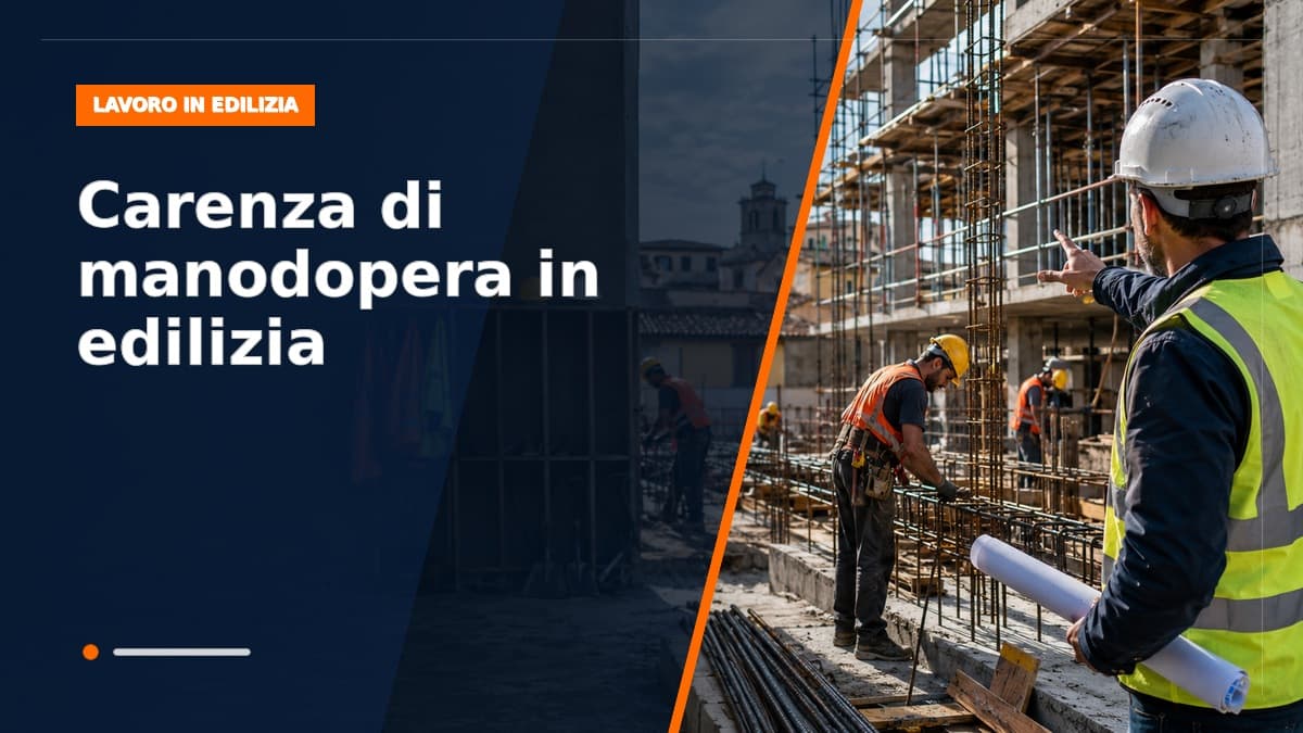 Carenza di manodopera in edilizia: il 70% delle assunzioni è difficile