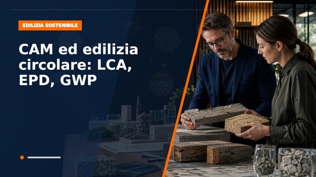 CAM ed edilizia circolare: cosa sono LCA, EPD e GWP