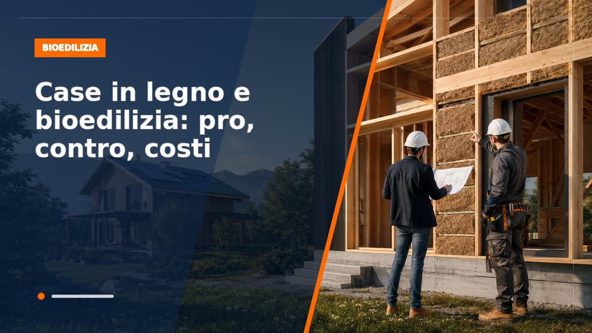 Case in legno e bioedilizia: pro, contro e costi reali