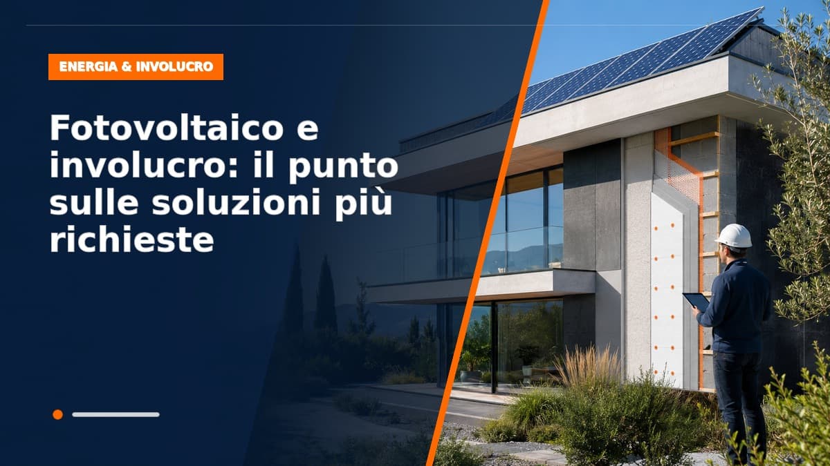 Fotovoltaico e involucro: il punto sulle soluzioni più richieste