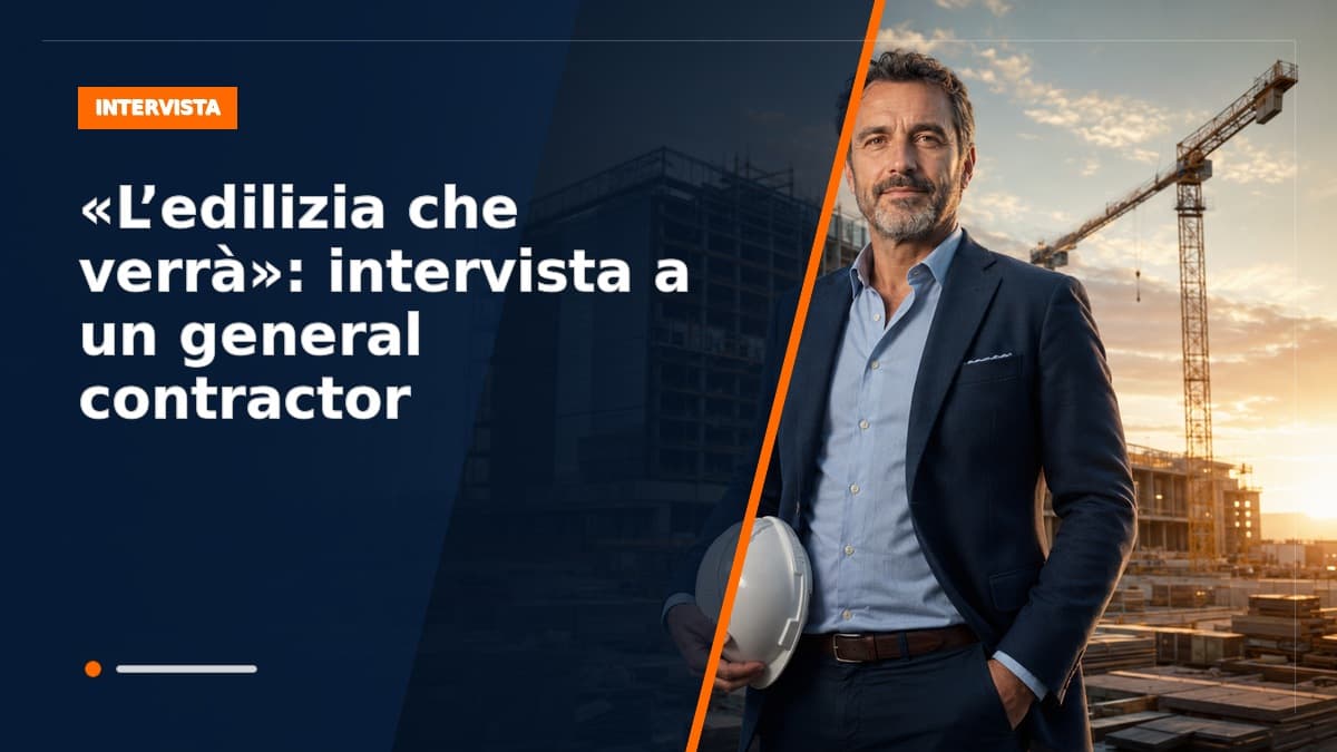 «L'edilizia che verrà»: intervista a un general contractor
