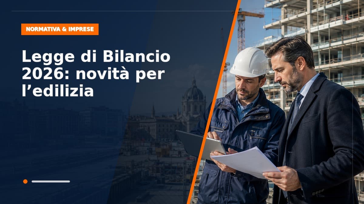 Legge di Bilancio 2026: tutte le novità per l'edilizia e la casa