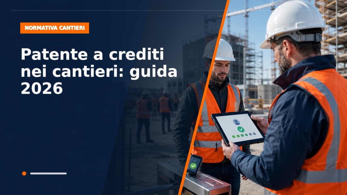 Patente a crediti nei cantieri: guida completa 2026