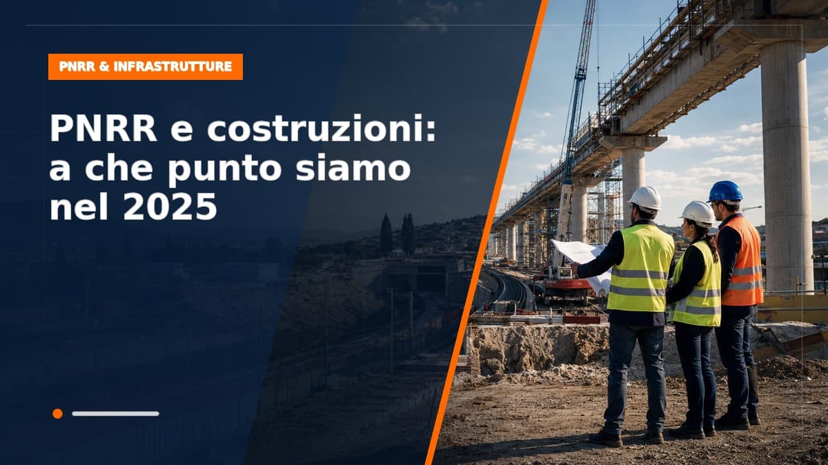 PNRR e costruzioni: a che punto siamo davvero nel 2025