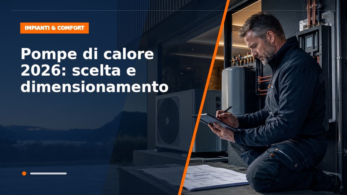 Pompe di calore 2026: guida alla scelta e al dimensionamento