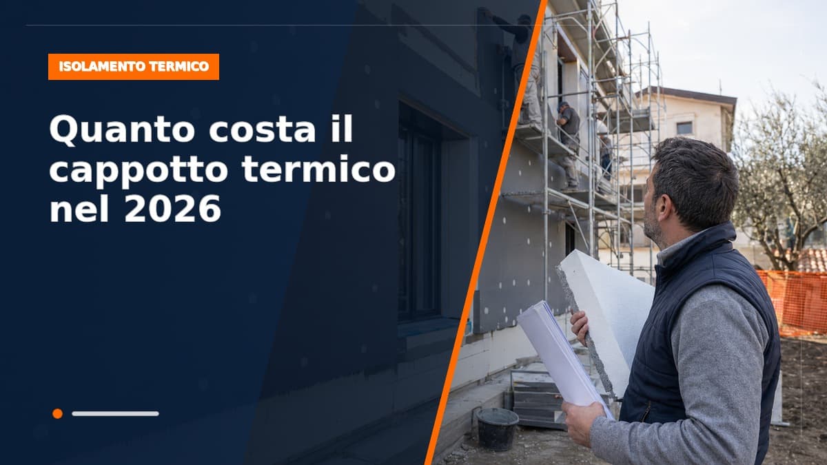 Quanto costa il cappotto termico nel 2026: prezzi al metro quadro