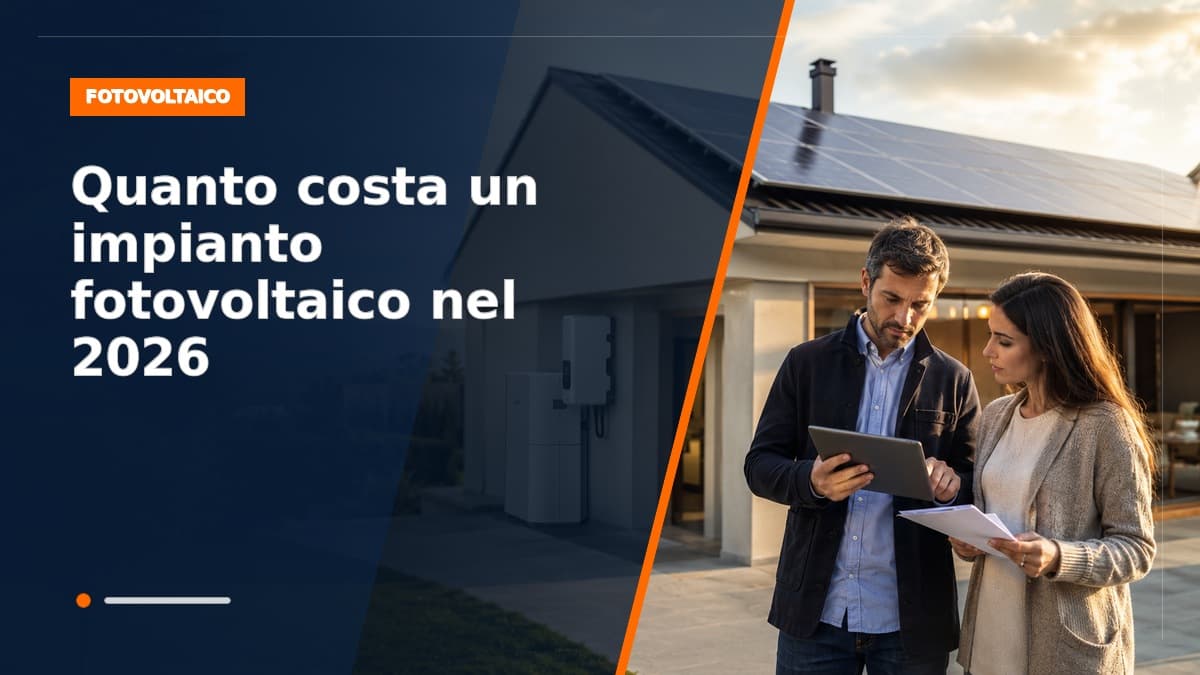 Quanto costa un impianto fotovoltaico nel 2026: prezzi chiavi in mano