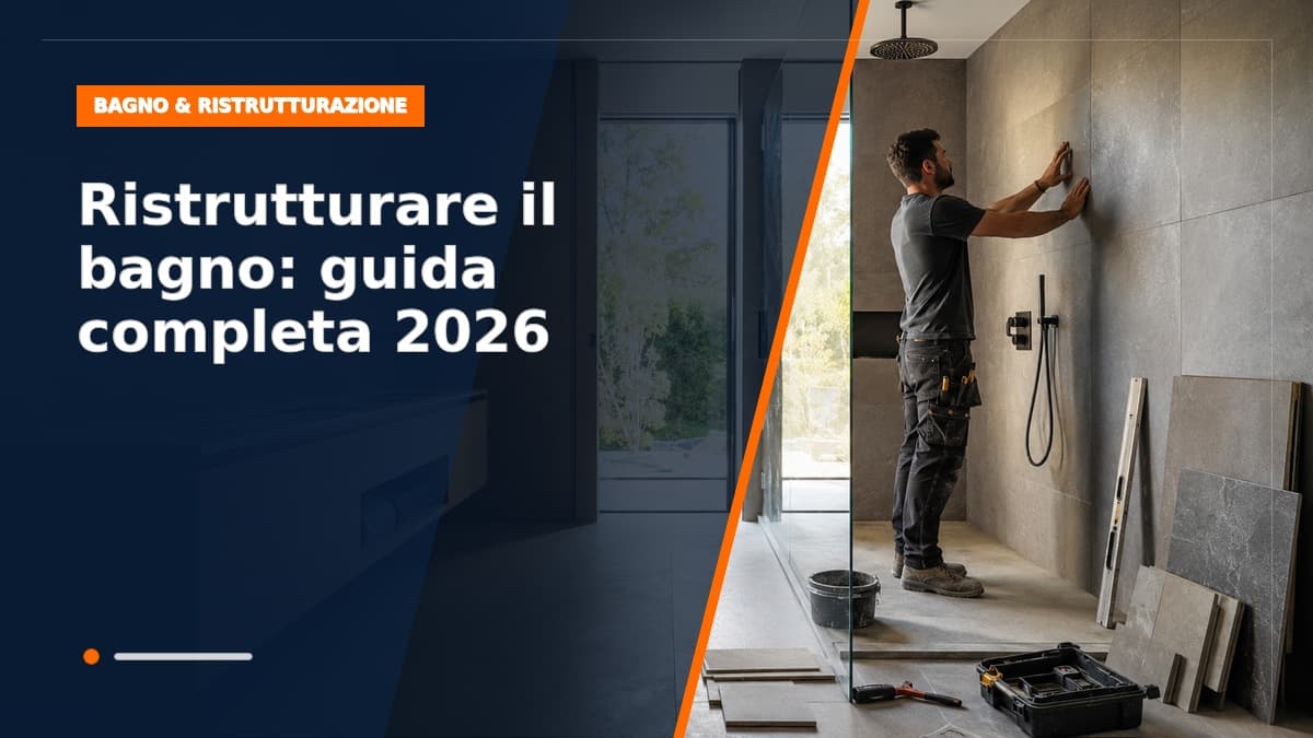 Ristrutturare il bagno: guida completa 2026